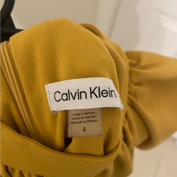 Calvin Klein Mustard Yellow Dress - Picture 3 of 3